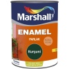 MARSHALL ENAMEL(DEKORATİF) PARLAK YAĞLI BOYA KURŞUNİ 0.75LT=1KG-Ahşap Metal Beton Plastik İçin