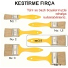 Kestirme Fırça No=2.5-1. Kalite-Su Bazlı Ürünlerinizde Kullanabilirsiniz-Tüy Dökmez-Damlatmaz-Kaliteli