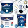 MARSHALL SİLİKONLU MAT Silinebilir İç Cephe Boyası 23KG+Tavan Boya 17.5KG+Panel Kapı Boya 2.5LT+Set