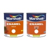 MARSHALL ENAMEL YAĞLI BOYA 2.5LT/3,5Kg+ANTİPAS 2.5LT/3.5KG-Demir yüzeyler için hem koruma hem boyama