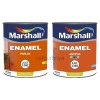 MARSHALL ENAMEL YAĞLI BOYA 2.5LT/3,5Kg+ANTİPAS 2.5LT/3.5KG-Demir yüzeyler için hem koruma hem boyama