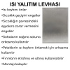 Isı kes Isı Yalıtım Levhası 72cmx85cm-4 Adet-Soba-petek-fırın arkasına-Sıcaklık geçişini engeller