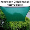 Hazır Halkalı Gölgelik %95 3mx3m=9m2-Montajı İçin 10 metre 3mm halat hediye-Montajı Kolay