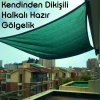 Hazır Halkalı Gölgelik %95 3mx3m=9m2-Montajı İçin 10 metre 3mm halat hediye-Montajı Kolay