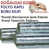 DOĞALGAZ KOMBİ FOLYO KAPLI TASARRUF BORU KILIFI 2 METRE 25/28mm-Borularınızı soğuktan sıcaktan korur