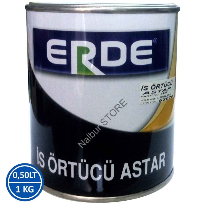 ERDE is Örtücü 0.5LT=1KG-Tüm rutubet-is-yağ lekelerini kapatır-Üzeri boyanabilir-Kullanıma hazırdır