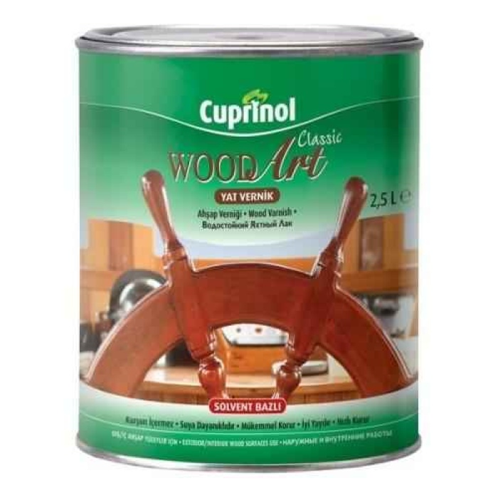 MARSHALL Cuprinol WOOD Art Ahşap Verniği Şeffaf 2,5 LT-Rulo-Tiner-Eldiven-Maske-Aradığınız Herşey..