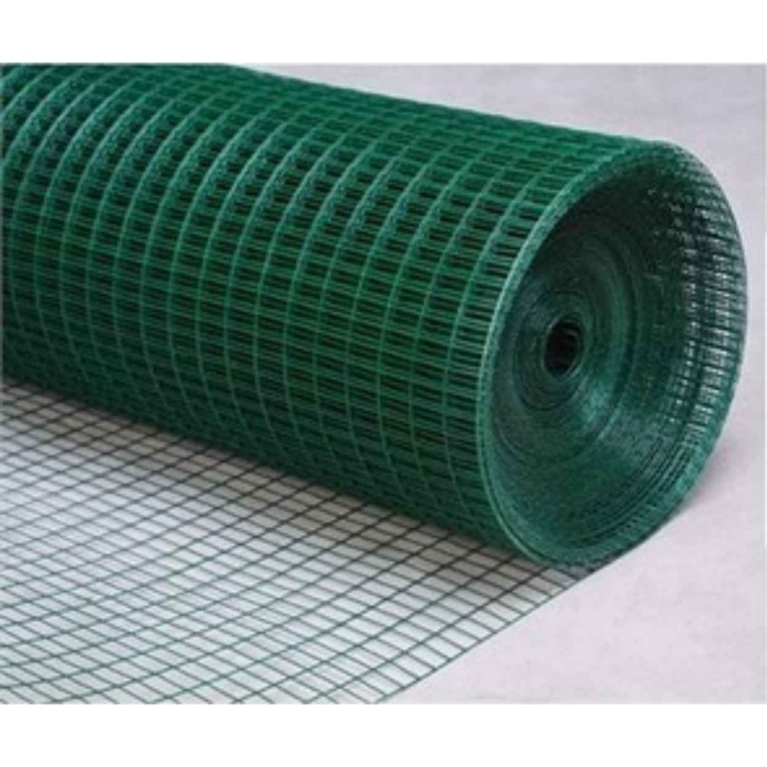 PVC KAPLI METAL PUNTALI BAHÇE TELİ Kalınlık=0,9mm En=1,20m Tel Aralığı=12mmx12mm-1 Metre Fiyatıdır