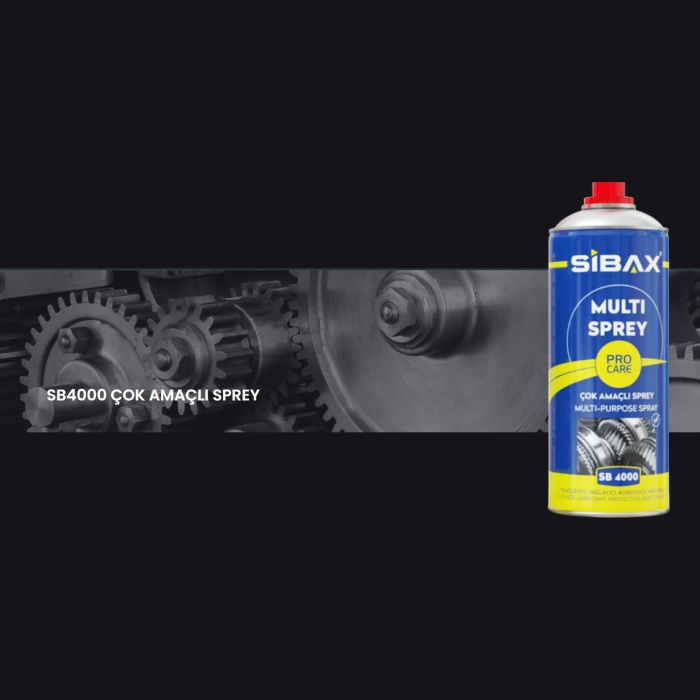 SİBAX Çok Amaçlı Bakım Spreyi 400ml SB4000 4 ADET-Temizler-Yağlar-Korur-Gıcrtıları keser-Pası çözer