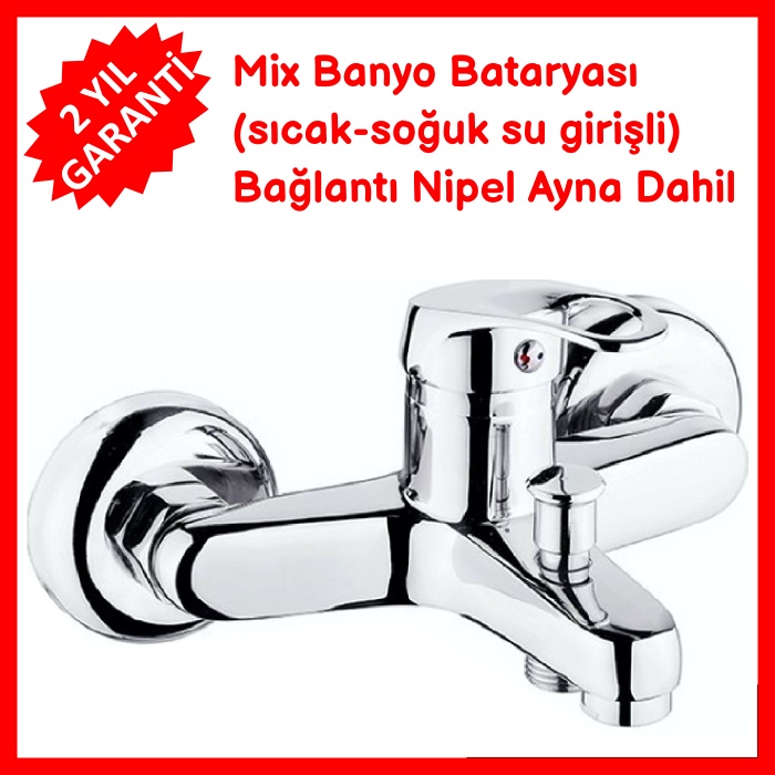 Mutfak+Lavabo+Banyo Bataryaları+Robot Tepe Duş Seti-Filtreli Ara Vana+Lavabo Sifonu+Adaptör Conta