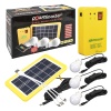 Güneş Panelli 3 Lambalı Powerbank Özellikli Çok Amaçlı Şarjlı Solar Aydınlatma (4549)