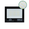 150 Watt - 220 Volt 6500k Ip66 150* Işık Açısı Siyah Slim Kasa Beyaz Led Projektör (4549)