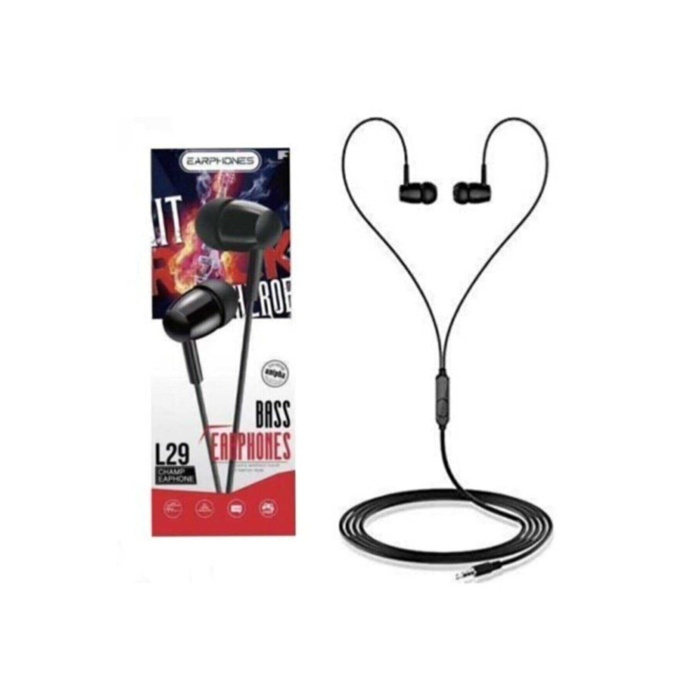 L29 Platoon Bass Earphones Kulaklık Siyah