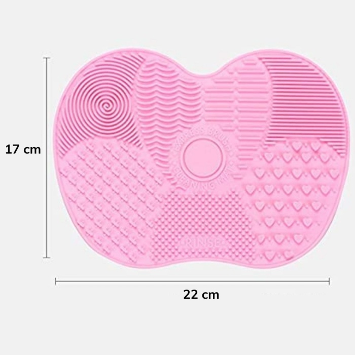 Pratik Kolay Makyaj Fırçası Temizleme Matı Aparatı Aleti (4549)