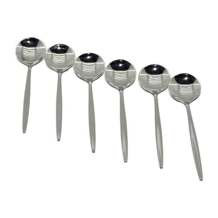 6pcs Metal Yemek Kaşık (4549)