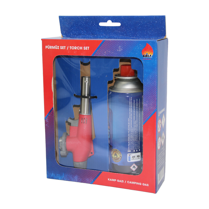 Kamp Gazı Set227gr/400mlpürmüz - Torch Seti (4549)