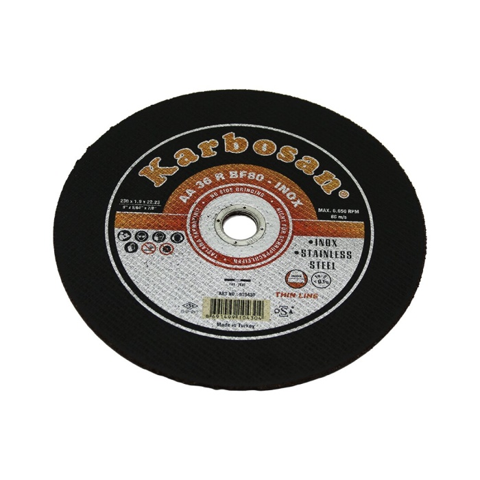 İnox Metal Kesici Disk 230mmx1.92x22 (4549)