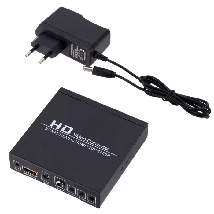 Adaptörlü Scart-hdmı To Hdmı Çevirici Dönüştürücü Converter (4549)