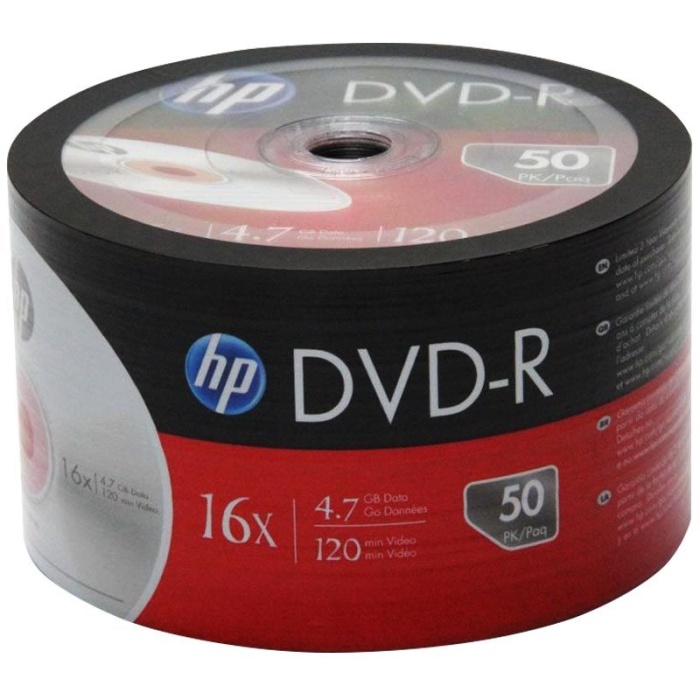 Hp Dme00070-3 Dvd-r 4.7 Gb 120 Min 16x 50li Paket Fiyat (4549)