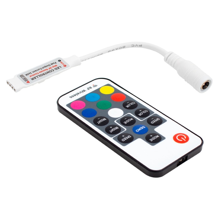 Led Rgb Kontrol Devresi 12 Volt Rf Küçük Modüllü Uzak Mesafe Algılamalı (4549)