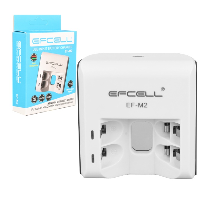 Efcell M2 Aa/aaa 2li Pil Şarj Cihazı (4549)