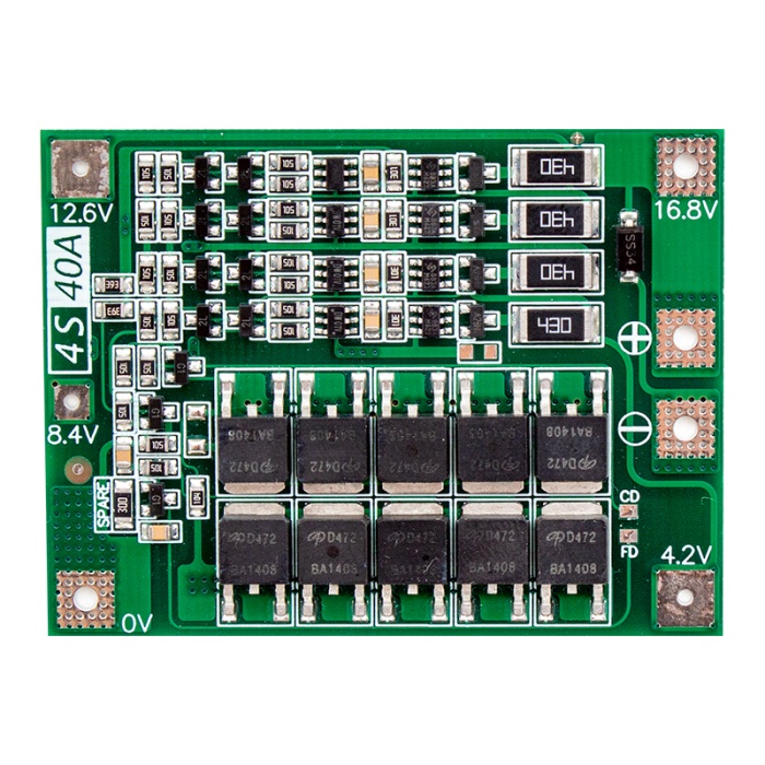 4s 14.8v/16.8v 40a Şarj Ve Deşarj Koruma Kartı 18650  (14.4v Matkaplar İçin Kullanılır) (4549)