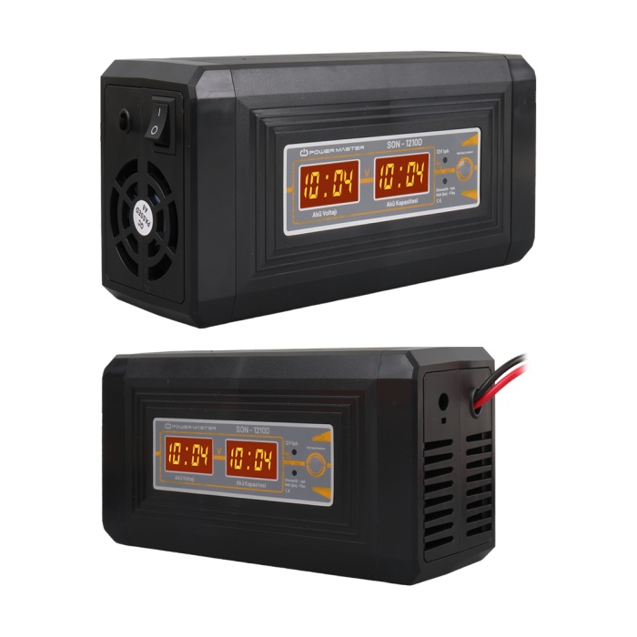 12 Volt - 10 Amper Digital Ekranlı Akıllı Akü Şarj Cihazı (4549)