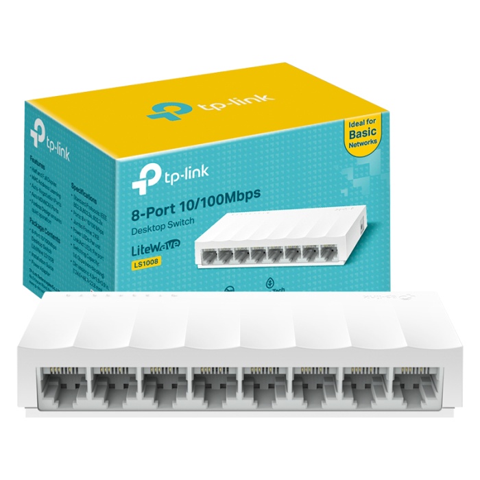 8 PORT 10/100 MBPS ETHERNET SWITCH LS1008 (4172)