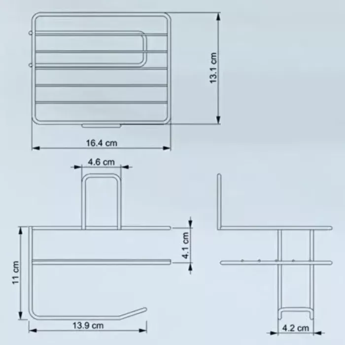 Kendiliğinden Yapışkanlı Tuvalet Kağıdı Tutacağı ve Yedek Raf - Siyah Modern Metal Tasarım (4172)