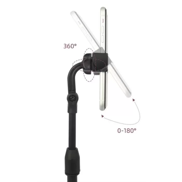 Masa Üstü Tablet ve Telefon Tutucu Plastik Aparat Siyah Telefon Standı (4172)