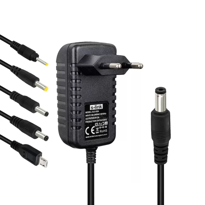 5 VOLT - 2 AMPER TABLET PC ADAPTÖRÜ ÇOK UÇLU SLX-52A (4172)