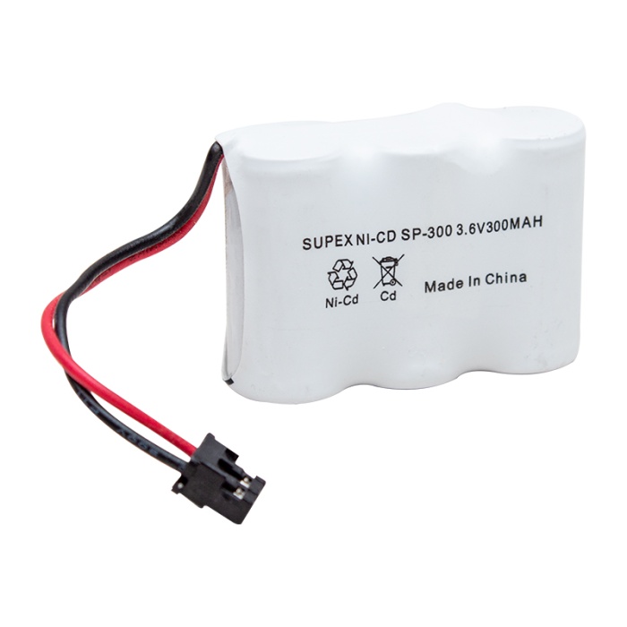 SUPEX NI-CD 3LÜ KISA AÇIK 3.6V 300 MAH TELSİZ TELEFON PİLİ (SP-300) (K0)