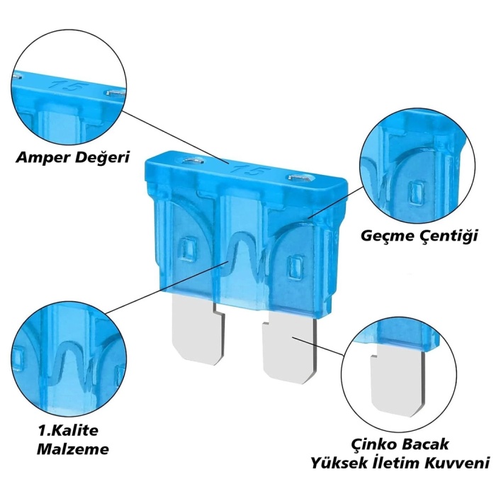 BIÇAKLI OTO SİGORTA 15 AMPER (4172)
