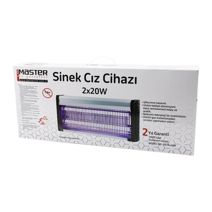 40W LÜX KASA - BEYAZ KUTU 2X20W SİNEK ÖLDÜRÜCÜ CIZ MAKİNE SD-70 (K0)