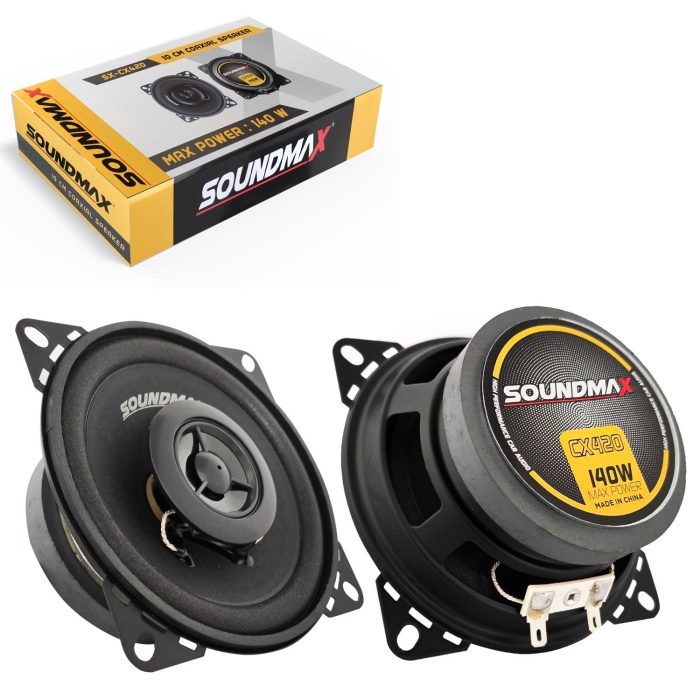 SOUNDMAX SX-CX420 Oto Hoparlör 10cm 140 Watt Tweeterli 2 Adet