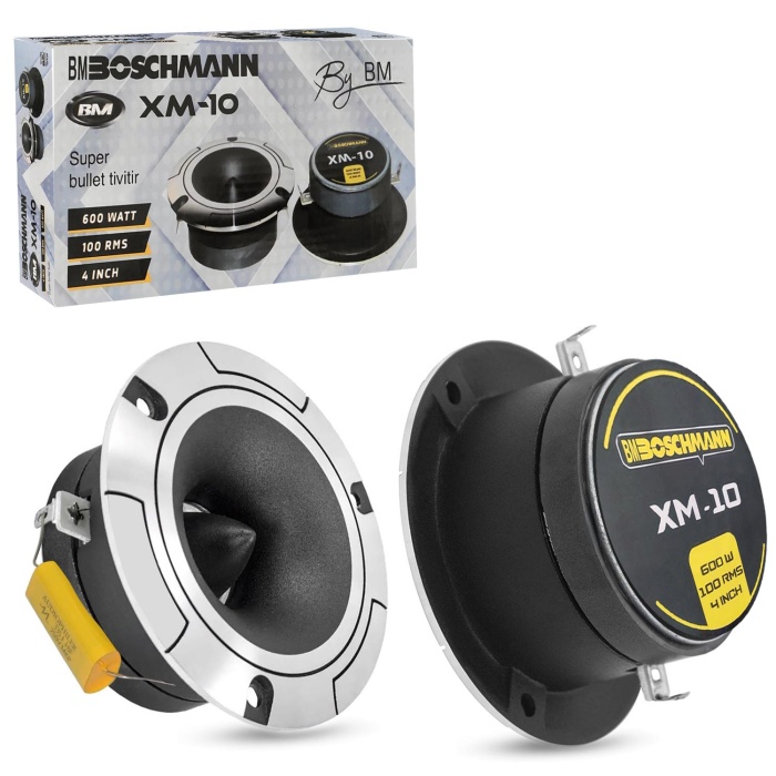 BOSCHMANN XM-10 Tweeter 10cm 600 Watt (100 Rms) 2 Adet