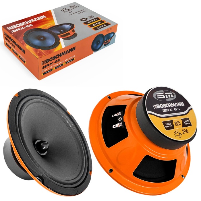 BOSCHMANN İBRX-65 Oto Midrange 16cm 700 Watt (125 Rms) 2 Adet