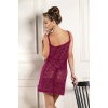 Findit DEVORE TRANSPARAN BABYDOLL STRİNG TAKIM BORDO (31842)