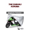 Tvs Scooty Zest 110 Uyumlu Miflonlu Premium 4 Mevsim Koruyan Motosiklet Brandası Gri