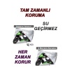 Tvs Scooty Zest 110 Uyumlu Miflonlu Premium 4 Mevsim Koruyan Motosiklet Brandası Gri