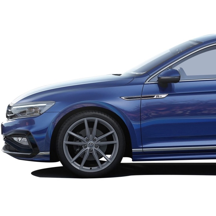 Findit R-Line Çamurluk Çıtası Krom Aksesuar Siyah Üst Kalite Passat B8.5 SD 2015 Ve Sonrası Modeller İçin