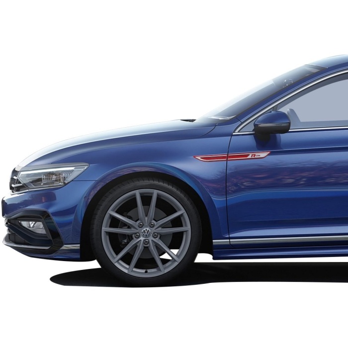 Findit R-Line Çamurluk Çıtası Krom Aksesuar Kırmızı Üst Kalite Passat B8.5 SD 2015 Ve Sonrası Modeller İçin