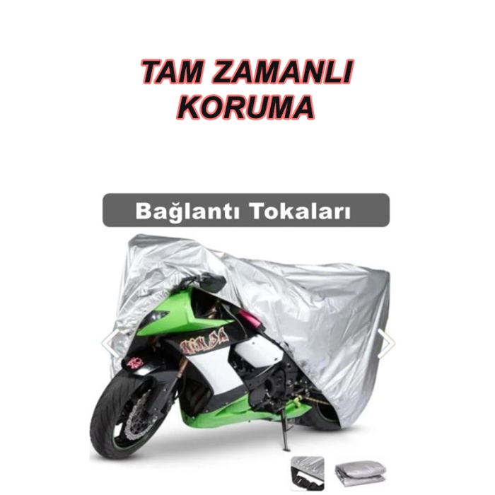 Tvs Neo X3İ Uyumlu Arka Çanta 4 Mevsim Koruyan Motosiklet Brandası Gri