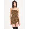 Beruflic B101427 Leopar Desenli Elbise