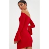 Beruflic Kırmızı İspanyol Kol Dar Elbise