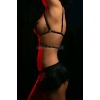 Göğüs Üzeri Lastik Harness - Seksi Lastik Büstiyer - BRF574