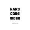 Hard Core Rider Oto Cam Sticker Siyah 20*17 Cm