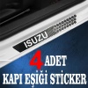 İsuzu özel Oto Kapı eşikleri Sticker Karbon 4 Adet