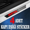 Opel özel Oto Kapı eşikleri Sticker Karbon 4 Adet