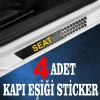 Seat özel Oto Kapı eşikleri Sticker Karbon 4 Adet